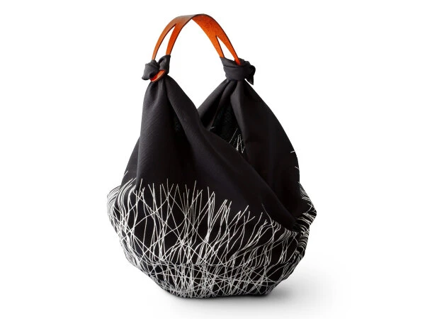 Baumwolltasche Furoshiki Tsuru, Indigo, 100 Cm 11 Baumwolltasche Furoshiki Tsuru, Indigo, 100 Cm – Bild 11