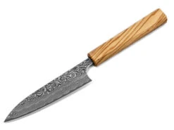 Damastmesser Petty 120 SG2, 63 Lagen, Olive -Haushaltsprodukte Geschäft damastmesser petty 120 sg2 63 lagen olive 1