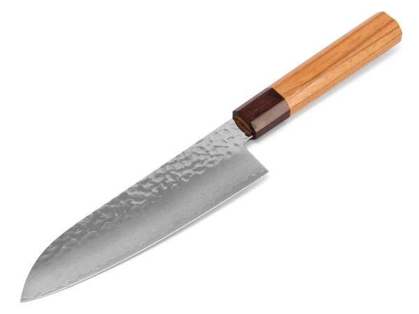 Damastmesser Santoku 170, VG-10, Hammerschlag 10 Damastmesser Santoku 170, VG-10, Hammerschlag – Bild 10
