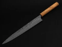 Damastmesser Sujihiki 270 SG2, 63 Lagen, Olive 8 Damastmesser Sujihiki 270 SG2, 63 Lagen, Olive – Bild 8