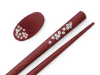 Essstäbchen Set Mit Ablage Sakura, Purple Heart