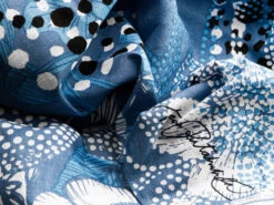 Furoshiki Kukka, Blau, 90 X 90 Cm -Haushaltsprodukte Geschäft furoshiki kukka blau 90 x 90 cm 1