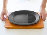 Gusseisen Grillpfanne Oval 5 Gusseisen Grillpfanne Oval – Bild 5