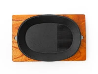 Gusseisen Grillpfanne Oval 7 Gusseisen Grillpfanne Oval – Bild 7