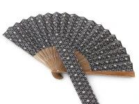 Handfächer Asanoha, Blau 3 Handfächer Asanoha, Blau – Bild 3