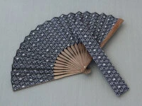 Handfächer Asanoha, Blau 7 Handfächer Asanoha, Blau – Bild 7