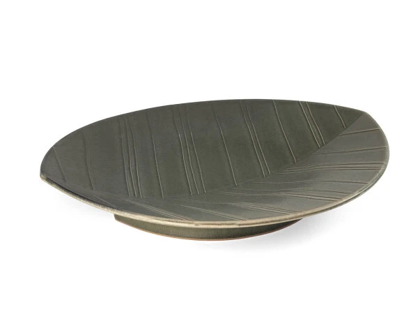 HAZARA Leaf Banryoku, Servierplatte L, Grün 5 HAZARA Leaf Banryoku, Servierplatte L, Grün – Bild 5