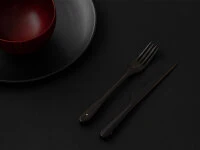 Holz Gabel L, Ebony 4 Holz Gabel L, Ebony – Bild 4