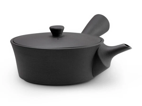 Japanische Kyusu Sencha 320, Banko Yaki, 320 Ml, Schwarz 8 Japanische Kyusu Sencha 320, Banko Yaki, 320 Ml, Schwarz – Bild 8