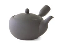 Japanische Teekanne Anzu Kurokusube, Banko Yaki, 320 Ml, Teesieb Aus Ton 3 Japanische Teekanne Anzu Kurokusube, Banko Yaki, 320 Ml, Teesieb Aus Ton – Bild 3