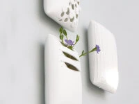 Japanische Vase Act/ Slit, Weiß 4 Japanische Vase Act/ Slit, Weiß – Bild 4