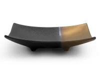 Japanischer Teller Sou, Schwarz-gold, 2 Größen 4 Japanischer Teller Sou, Schwarz-gold, 2 Größen – Bild 4