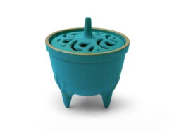 Japanisches Räuchergefäß Sakura, Gusseisen Türkis -Haushaltsprodukte Geschäft japanisches raeuchergefaess sakura gusseisen tuerkis 1