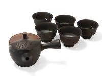 Japanisches Teeservice, 6-teilig, Kyusu Tokoname Sendan Kaku 4 Japanisches Teeservice, 6-teilig, Kyusu Tokoname Sendan Kaku – Bild 4