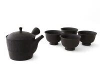 Japanisches Teeservice Sendan Tobikanna, 5-teilig