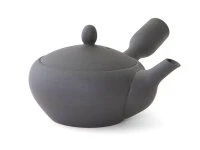 Japanisches Teeservice Teppachu Kurokusube, 3-teilig, Banko Yaki 3 Japanisches Teeservice Teppachu Kurokusube, 3-teilig, Banko Yaki – Bild 3