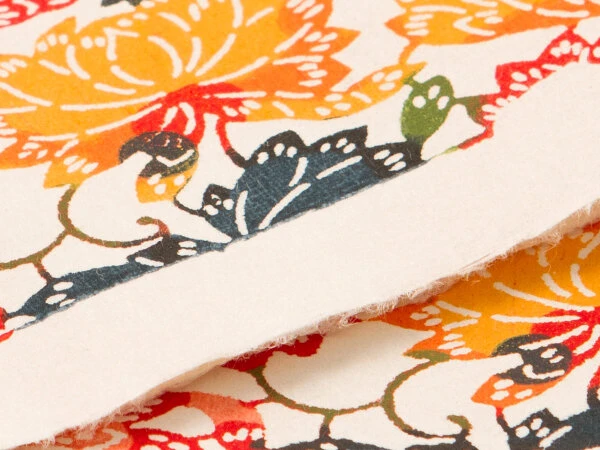 Japanpapier Katazome, Weinlaub Farbig 3 Japanpapier Katazome, Weinlaub Farbig – Bild 3