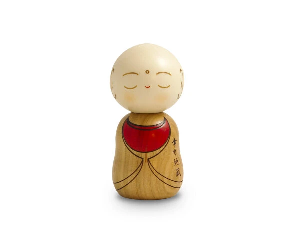 Kokeshi: Holzfigur Mönch 6 Kokeshi: Holzfigur Mönch – Bild 6