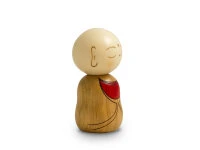 Kokeshi: Holzfigur Mönch 3 Kokeshi: Holzfigur Mönch – Bild 3