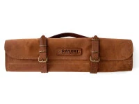 Messer-Tasche, Leder, Cognac