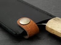 Messerhülle Leder Gyuto, Schwarz 6 Messerhülle Leder Gyuto, Schwarz – Bild 6