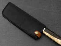Messerhülle Leder Nakiri, Schwarz 6 Messerhülle Leder Nakiri, Schwarz – Bild 6