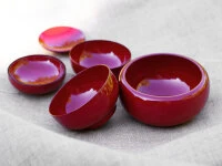 Oryoki Schalenset Nakajima, Rot, 6-teilig 3 Oryoki Schalenset Nakajima, Rot, 6-teilig – Bild 3