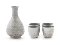 Sake Set Silber, 1 Karaffe, 4 Becher 13 Sake Set Silber, 1 Karaffe, 4 Becher -Haushaltsprodukte Geschäft sake set silber 1 karaffe 4 becher 1