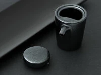 Sojasoßenkännchen, Porzellan Schwarz 6 Sojasoßenkännchen, Porzellan Schwarz – Bild 6