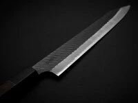 SPG2 Kuroshiage Tsuchime Kiritsuke Sujihiki 255mm, Wenge Handle 8 SPG2 Kuroshiage Tsuchime Kiritsuke Sujihiki 255mm, Wenge Handle – Bild 8