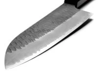 SPG2 Kuroshiage Tsuchime Santoku 180mm, Wenge Handle 4 SPG2 Kuroshiage Tsuchime Santoku 180mm, Wenge Handle – Bild 4