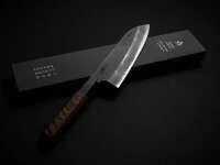 SPG2 Kuroshiage Tsuchime Santoku 180mm, Wenge Handle 8 SPG2 Kuroshiage Tsuchime Santoku 180mm, Wenge Handle – Bild 8