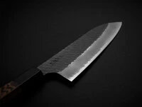 SPG2 Kuroshiage Tsuchime Santoku 180mm, Wenge Handle 9 SPG2 Kuroshiage Tsuchime Santoku 180mm, Wenge Handle – Bild 9