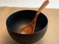 Suppenschale, Reisschale Sensai, Urushi Schwarz 5 Suppenschale, Reisschale Sensai, Urushi Schwarz – Bild 5