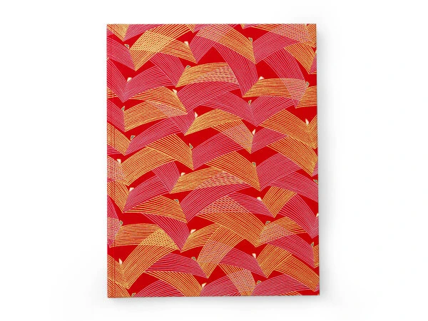 Japanbuch Tokyo Memo, Chiyogami Saitenspiel Auf Rot, 17 X 22 Cm 5 Japanbuch Tokyo Memo, Chiyogami Saitenspiel Auf Rot, 17 X 22 Cm – Bild 5