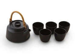 Teeservice T.Kato, Schwarz, 6-teilig -Haushaltsprodukte Geschäft teeservice t kato schwarz 6 teilig 1