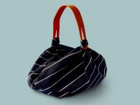 Umhängetasche Furoshiki Sutoraipu, Marine, 70 Cm 10 Umhängetasche Furoshiki Sutoraipu, Marine, 70 Cm – Bild 10