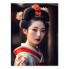 Wandbild Geisha #4, Farbig, 3:4